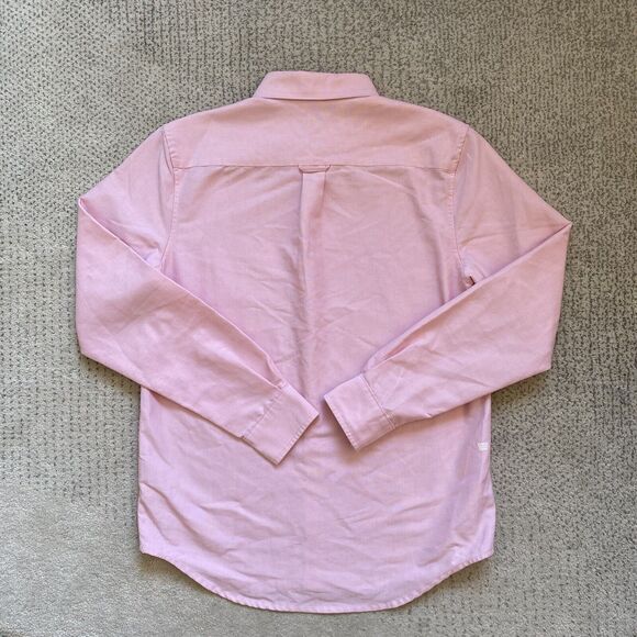Mack Weldon Small Pink Oxford Button Front Shirt - Picture 3 of 8